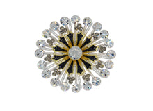 Load image into Gallery viewer, Calendula Black Crystal Brooch