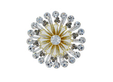 Load image into Gallery viewer, Calendula White Crystal Brooch