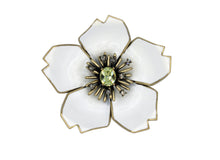 Load image into Gallery viewer, Plum Blossom White-Yellow Brooch