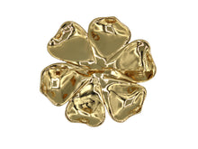 Load image into Gallery viewer, Gardenia Pink Enamel Brooch Back View