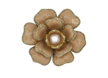 Load image into Gallery viewer, Gardenia Beige Enamel Brooch