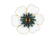 Load image into Gallery viewer, Daisy White Contrast Brooch