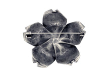 Load image into Gallery viewer, Plum Blossom Silver Brooch  Back View
