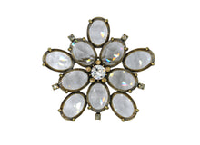 Load image into Gallery viewer, Dahlia Transparent Crystal Brooch