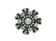 Charger l'image dans la visionneuse de la galerie, Broche en cristal vert Buttercup