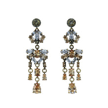 Load image into Gallery viewer, Chandelier Drop Champagne Earrings
