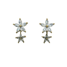 Load image into Gallery viewer, Star Jasmine Gold Earrings
