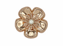Load image into Gallery viewer, Camellia Rose Metal Brooch