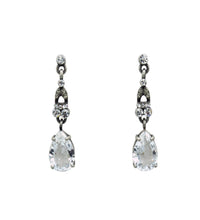 Charger l'image dans la visionneuse de la galerie, Boucles d'oreilles pendantes vintage en cristal