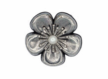 Load image into Gallery viewer, Camellia Silver Metal Brooch