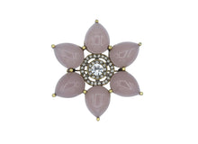 Charger l'image dans la visionneuse de la galerie, Broche Cabochon Rose Jonquille