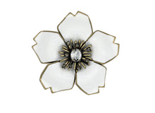Load image into Gallery viewer, Plum Blossom White Brooch
