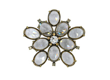 Load image into Gallery viewer, Dahlia Transparent Crystal Brooch
