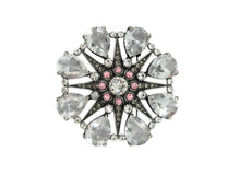Load image into Gallery viewer, Zinnia Pink Crystal Brooch
