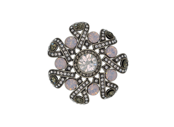 Buttercup Pink Crystal Brooch