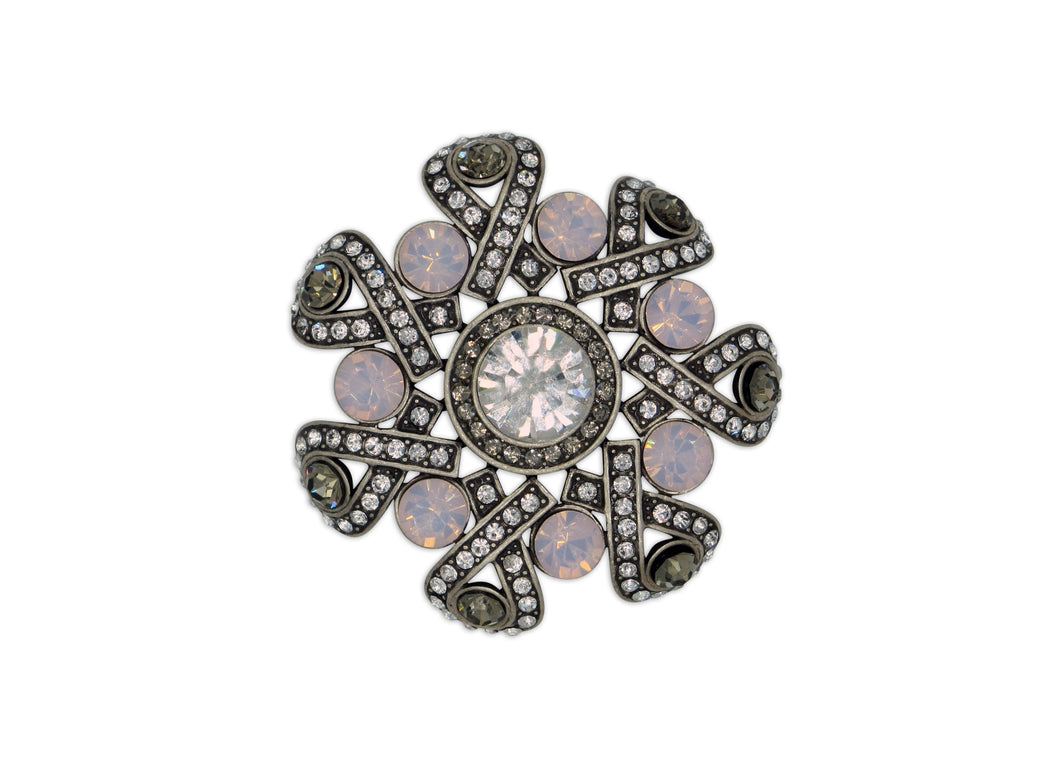 Buttercup Pink Crystal Brooch