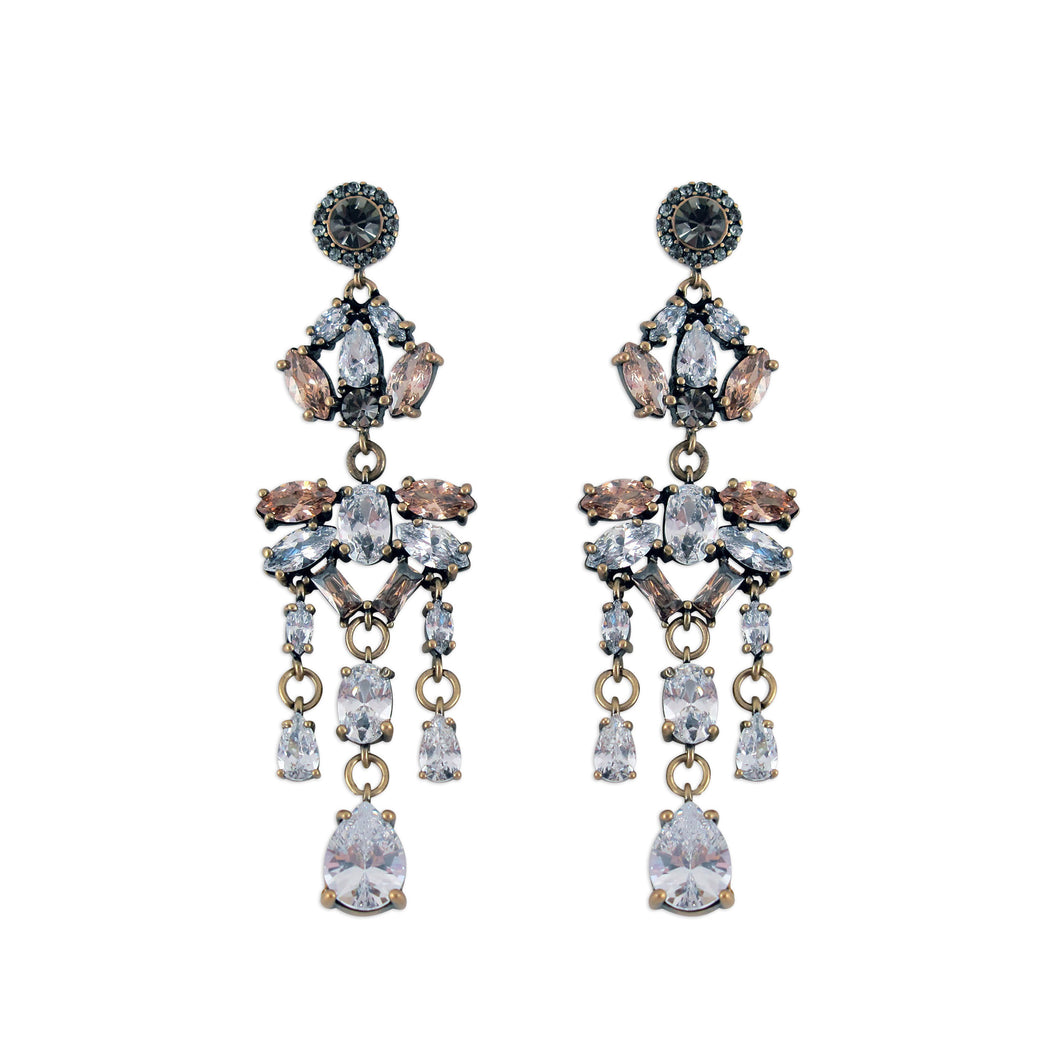 Boucles d'oreilles Chandelier en cristal