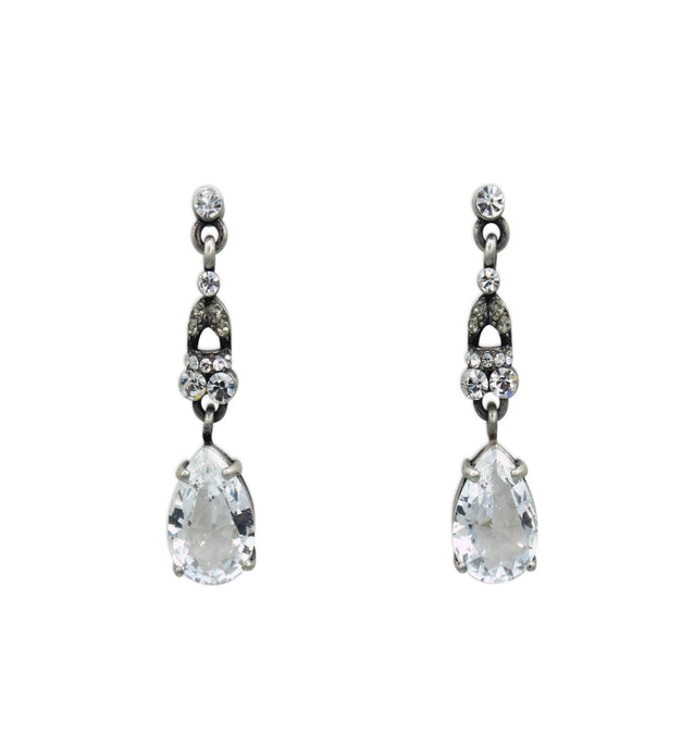 Boucles d'oreilles vintage en cristal