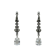 Load image into Gallery viewer, Vintage Long Crystal Earrings

