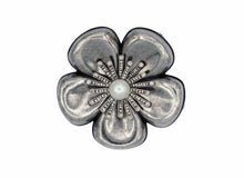 Load image into Gallery viewer, Camellia Silver Metal Brooch  

